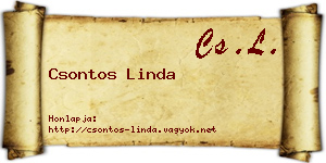 Csontos Linda névjegykártya